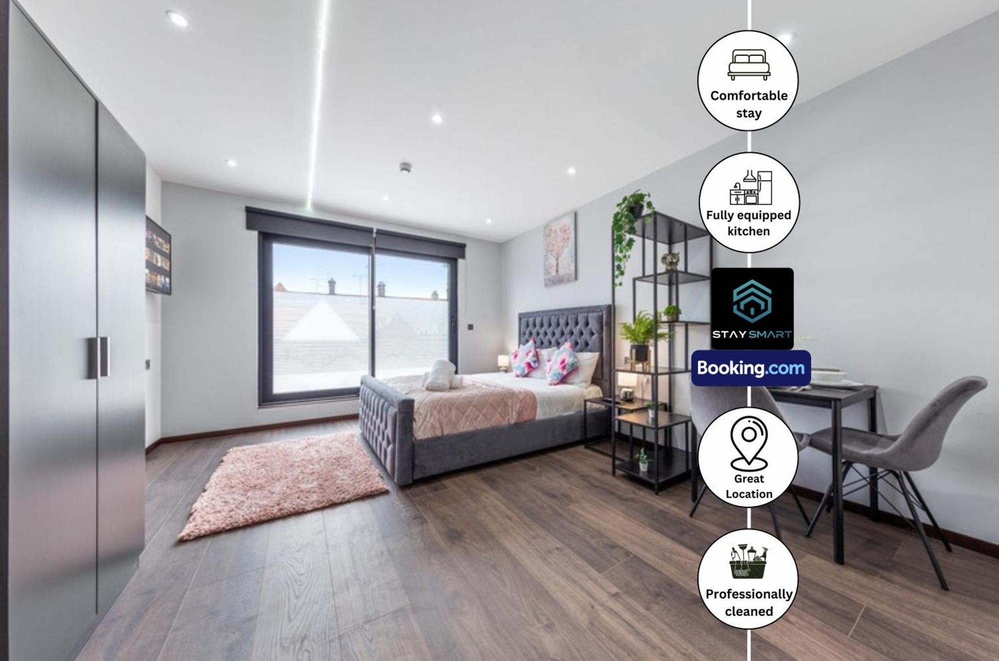 Stylish Studio Apt By Stay Smart Short Lets & Serviced Accommodation Woodstock With Free Wifi London Luaran gambar