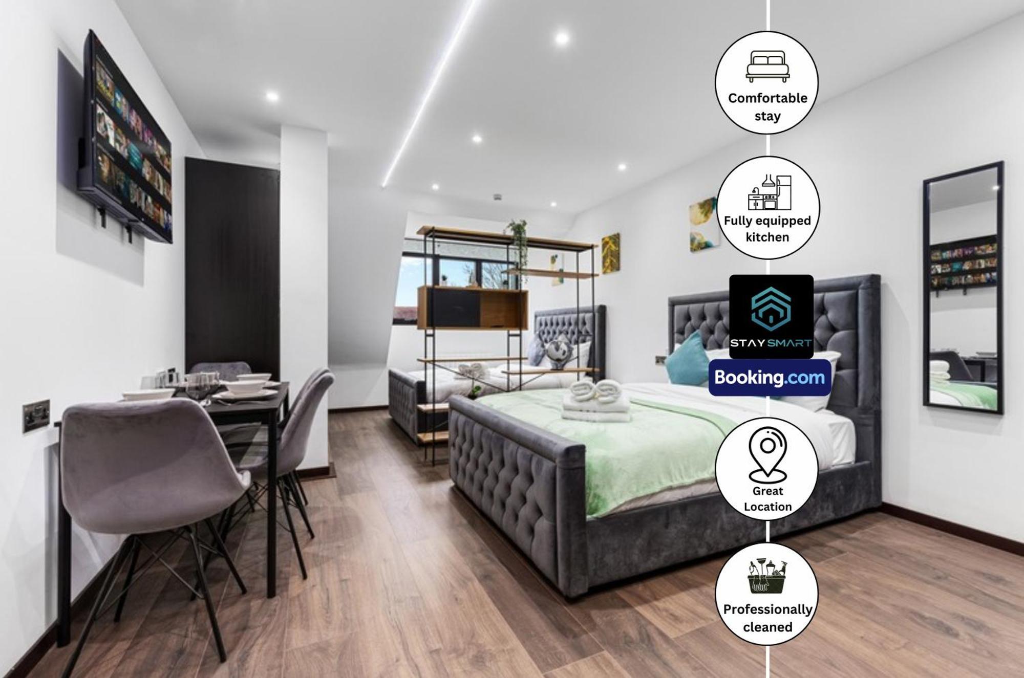 Stylish Studio Apt By Stay Smart Short Lets & Serviced Accommodation Woodstock With Free Wifi London Luaran gambar