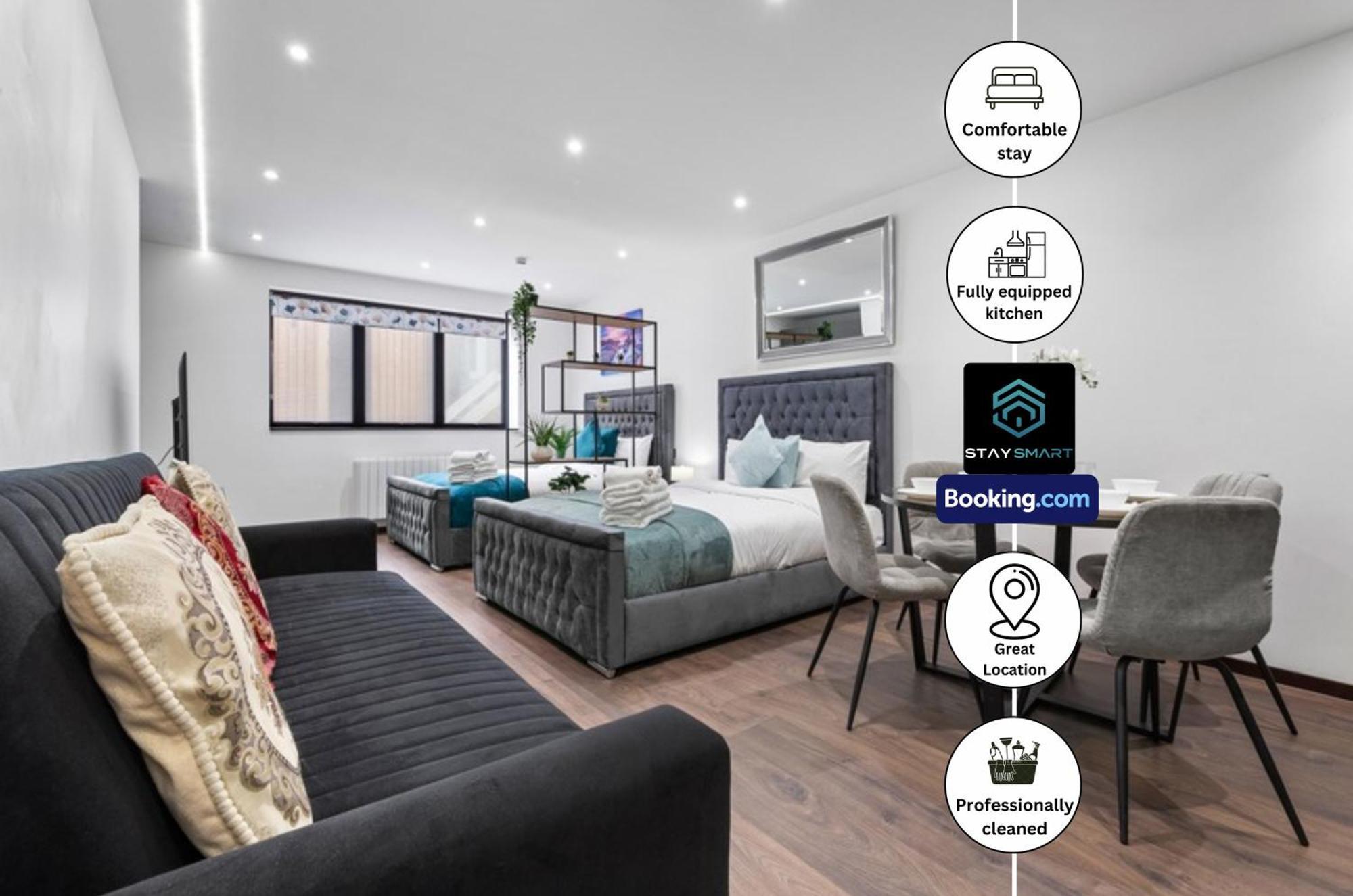 Stylish Studio Apt By Stay Smart Short Lets & Serviced Accommodation Woodstock With Free Wifi London Luaran gambar