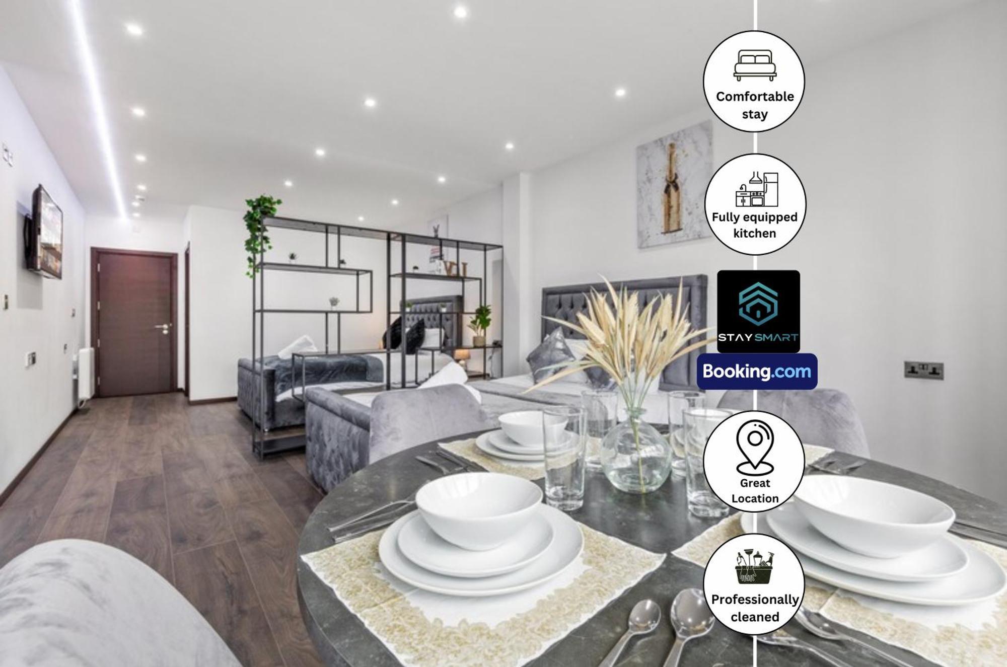 Stylish Studio Apt By Stay Smart Short Lets & Serviced Accommodation Woodstock With Free Wifi London Luaran gambar