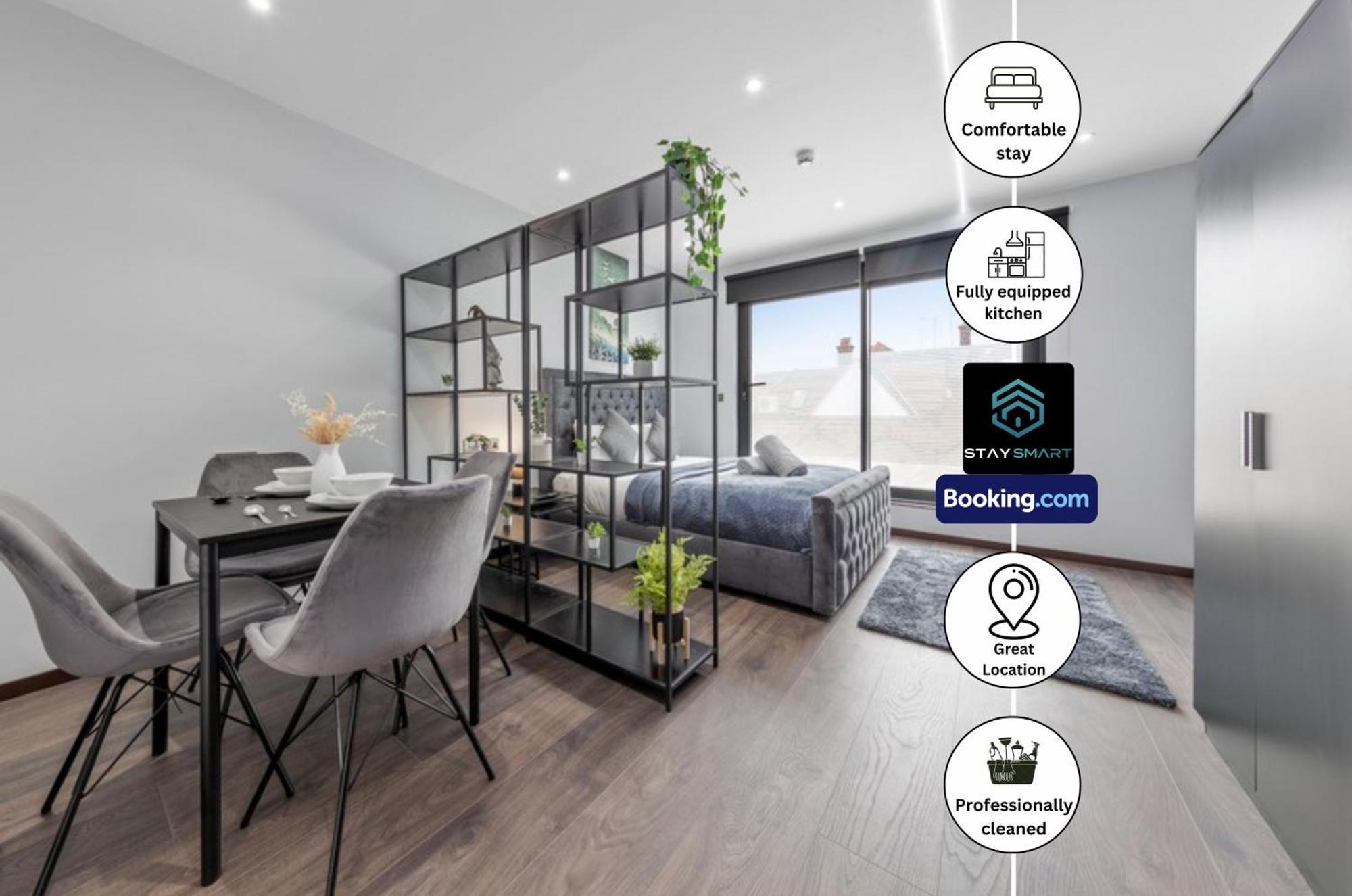 Stylish Studio Apt By Stay Smart Short Lets & Serviced Accommodation Woodstock With Free Wifi London Luaran gambar
