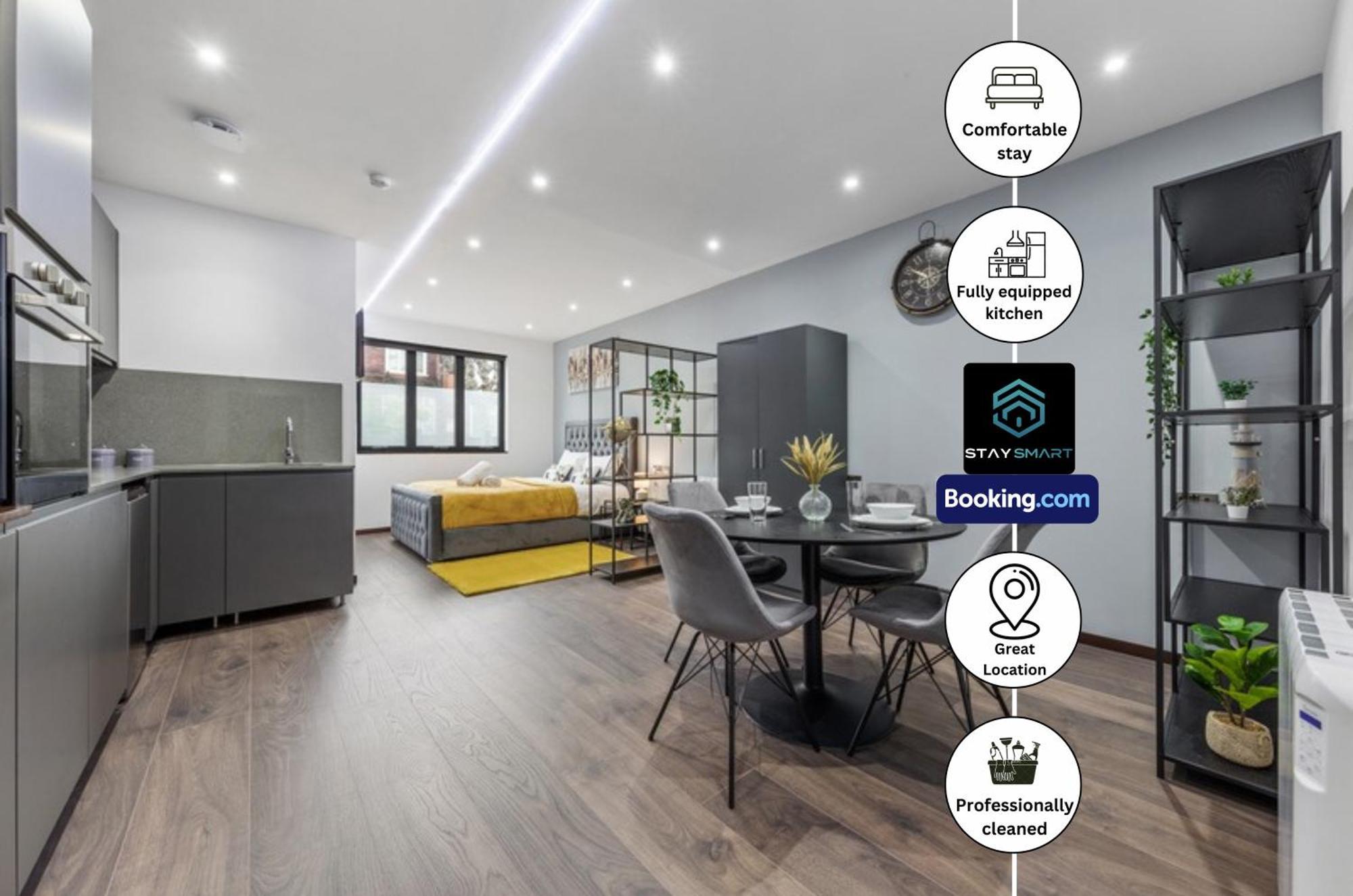 Stylish Studio Apt By Stay Smart Short Lets & Serviced Accommodation Woodstock With Free Wifi London Luaran gambar