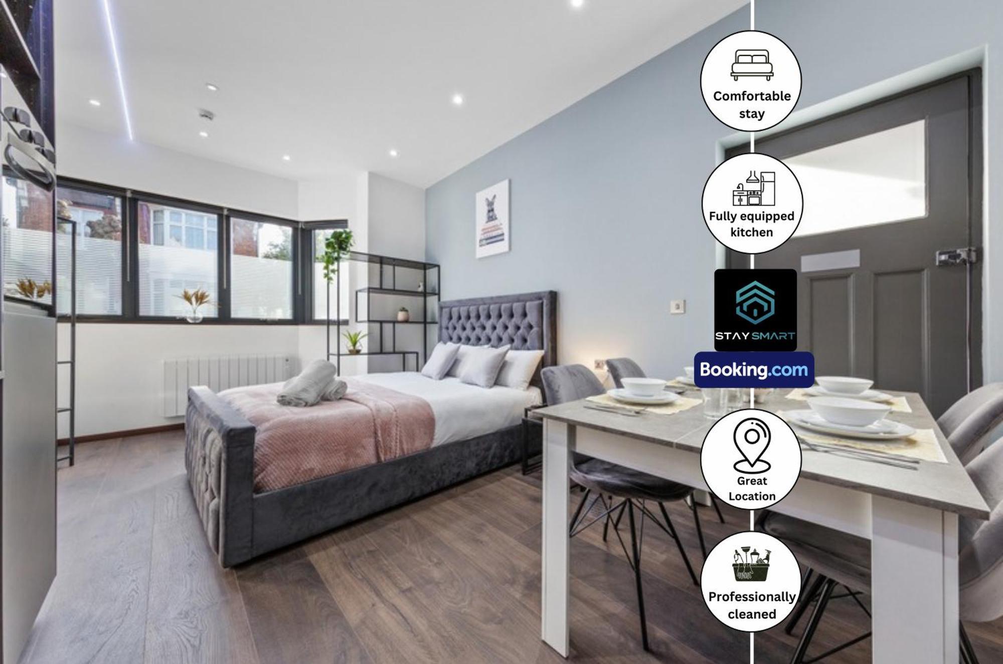 Stylish Studio Apt By Stay Smart Short Lets & Serviced Accommodation Woodstock With Free Wifi London Luaran gambar